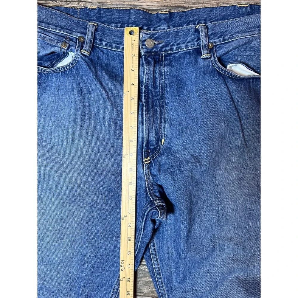 Vintage Polo Ralph Lauren Mens Classic‎ Straight Leg Blue Denim Jeans 40x32 Y2K